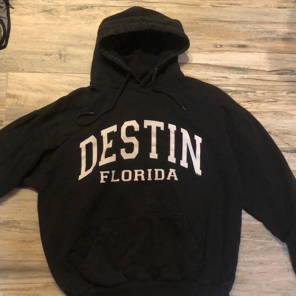 black sweatshirt